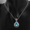 Angel Ocean Tear Design Emerald Crystal Pendant