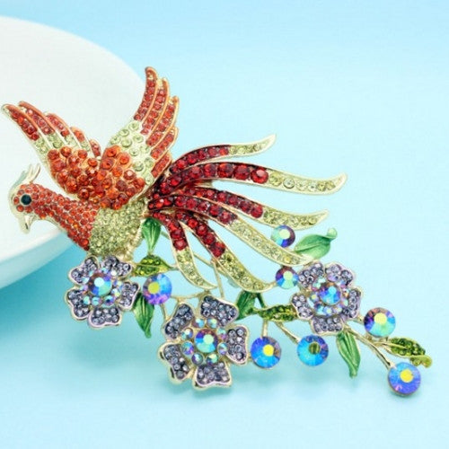 Kawaii Cute Bird Rhinestone Brooch