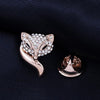 Silver Gold Mini Crystal Brooch Pin