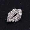 Silver Gold Mini Crystal Brooch Pin